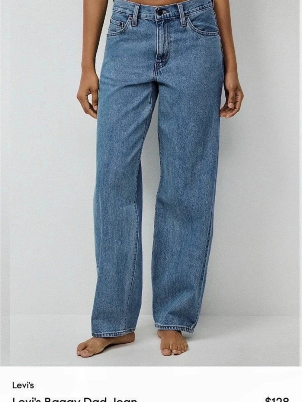 Levi's Baggy Dad Jean Women's Blue Jeans Waist 26